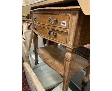 A Two drawer side table