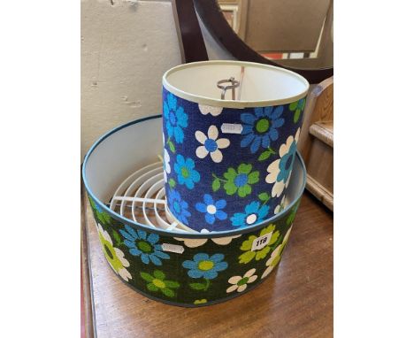 Two retro lamp shades
