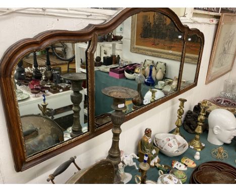 A Triptych wall mirror