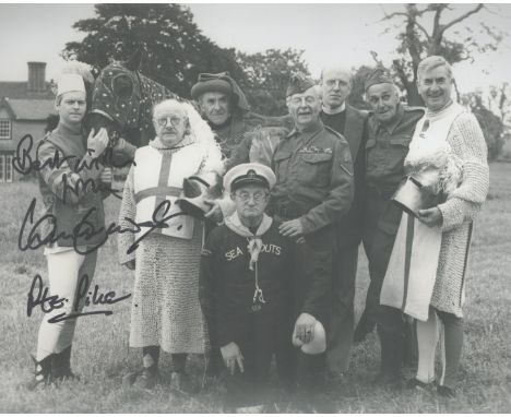 Ian Lavender signed Dads Army 10x8 inch black and white photo. Good condition. All autographs are genuine hand signed and com