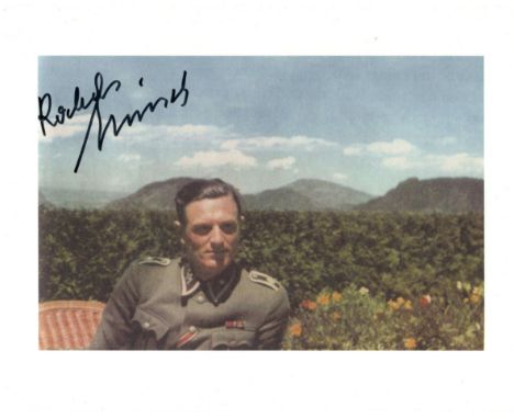 Adolf Hitler bodyguard and WW2 Berlin Bunker survivor 8x7 photo signed by Bunker Rochus Misch (29 July 1917 - 5 September 201