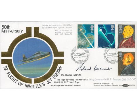 Roland Beaumont signed Jet Engine FDC. Good condition. All autographs are genuine hand signed and come with a Certificate of 
