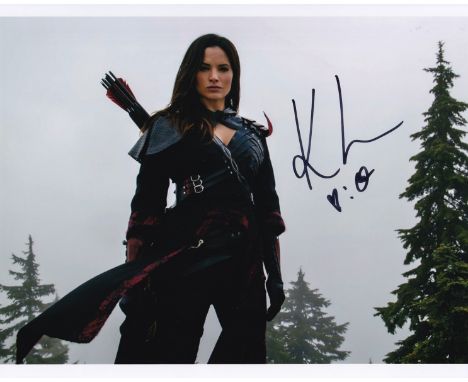 Super Sale! Arrow Katrina Law hand signed 10x8 photo. This beautiful 10x8 hand signed photo depicts Katrina Law as Nyssa al G
