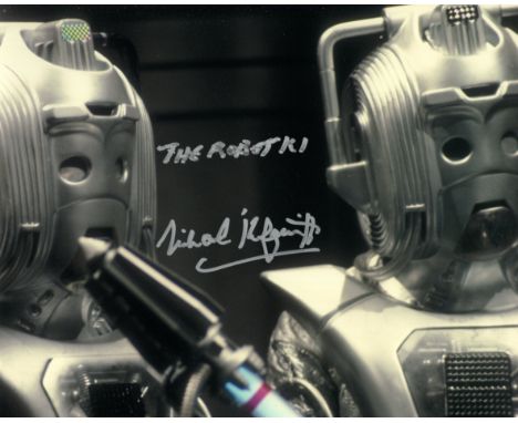 Doctor Who and the Cybermen 8x10 photo signed by actor Michael Kilgarriff as Robot K1. Good condition. All autographs are gen