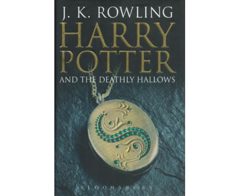 J.K Rowling Harry Potter and The Deathly Hallows first edition 2007 hardback book. Good condition. All autographs are genuine