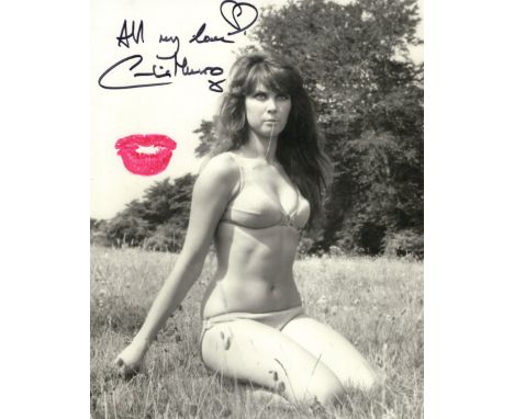 007 James Bond actress Caroline Munro signed and kissed sexy 8x10 photo! She has personally kissed this making it a wonderful