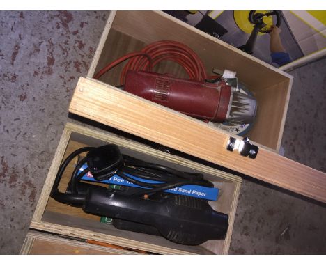 An Orbital sander and a body sander 