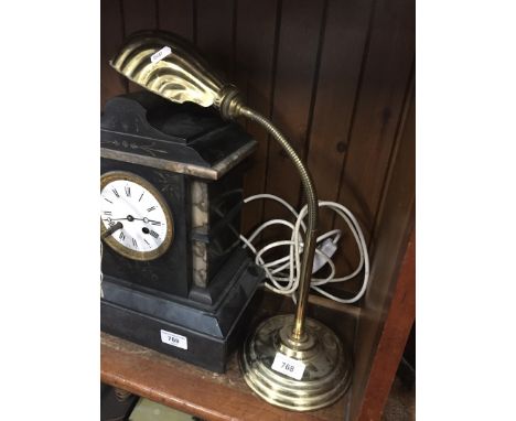 Brass adjustable desk lamp 