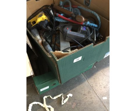 2 boxes of misc tools 