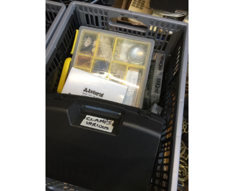 A crate of tools and garageware 
