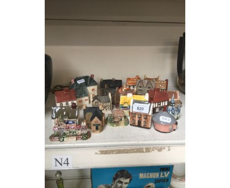A bx of ceramic cottages - Suffolk and Heritage etc 