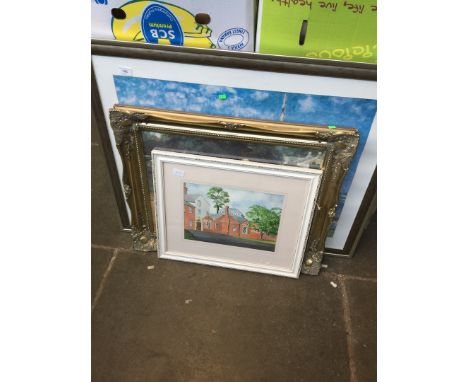 2 paintings and a print 
