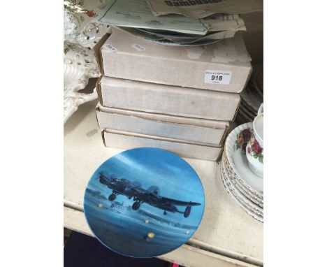 Set of 8 Dambusters Royal Worcester Collectors plates 