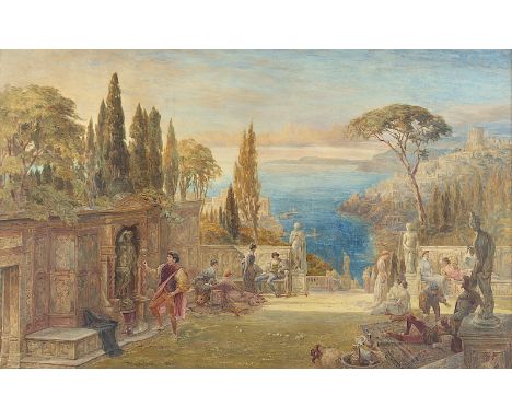 FULLYLOVE, John (1845-1908), "Das Ringopfer an die Göttin Venus", Aquarell/Papier, 60 x 95, unten links signiert, R. 