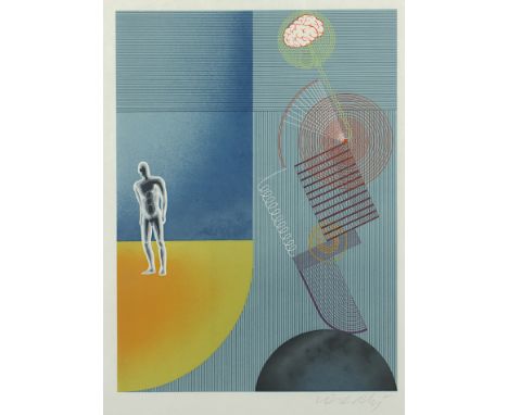 VASARELY, Victor, "o.T.", Farbserigrafie/Japan, 33,5 x 24,5, nummeriert 26/30, handsigniert, R. 