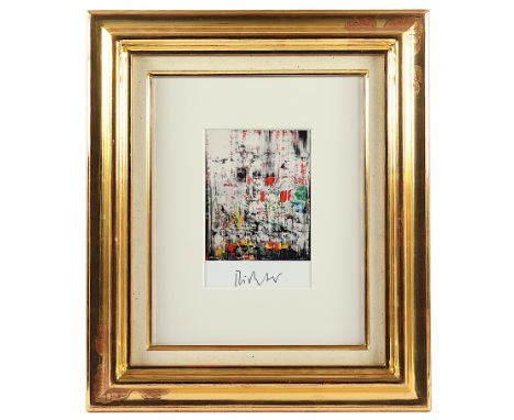 RICHTER, Gerhard, "o.T.", Multiple (Farboffset/Karton), im Druck signiert, 18 x 12, R. 