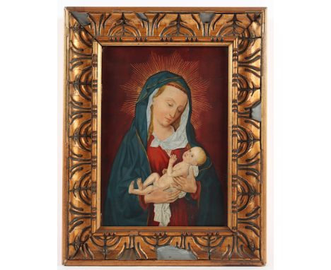 MEMLING, Hans (ca. 1433-1494), Kopie um 1900 nach "Madonna mit Kind", Öl/Holz, 29 x 20,5, verso bez., R. 