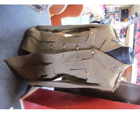 A 1940's British Army service dress jacket and trousers by Hawkes & Co