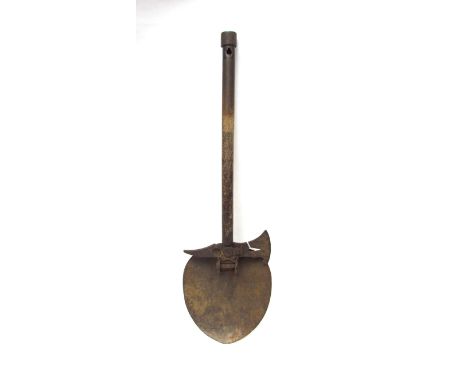 A WWI US scarce combination entrenching tool with incorporated wire cutters and axe