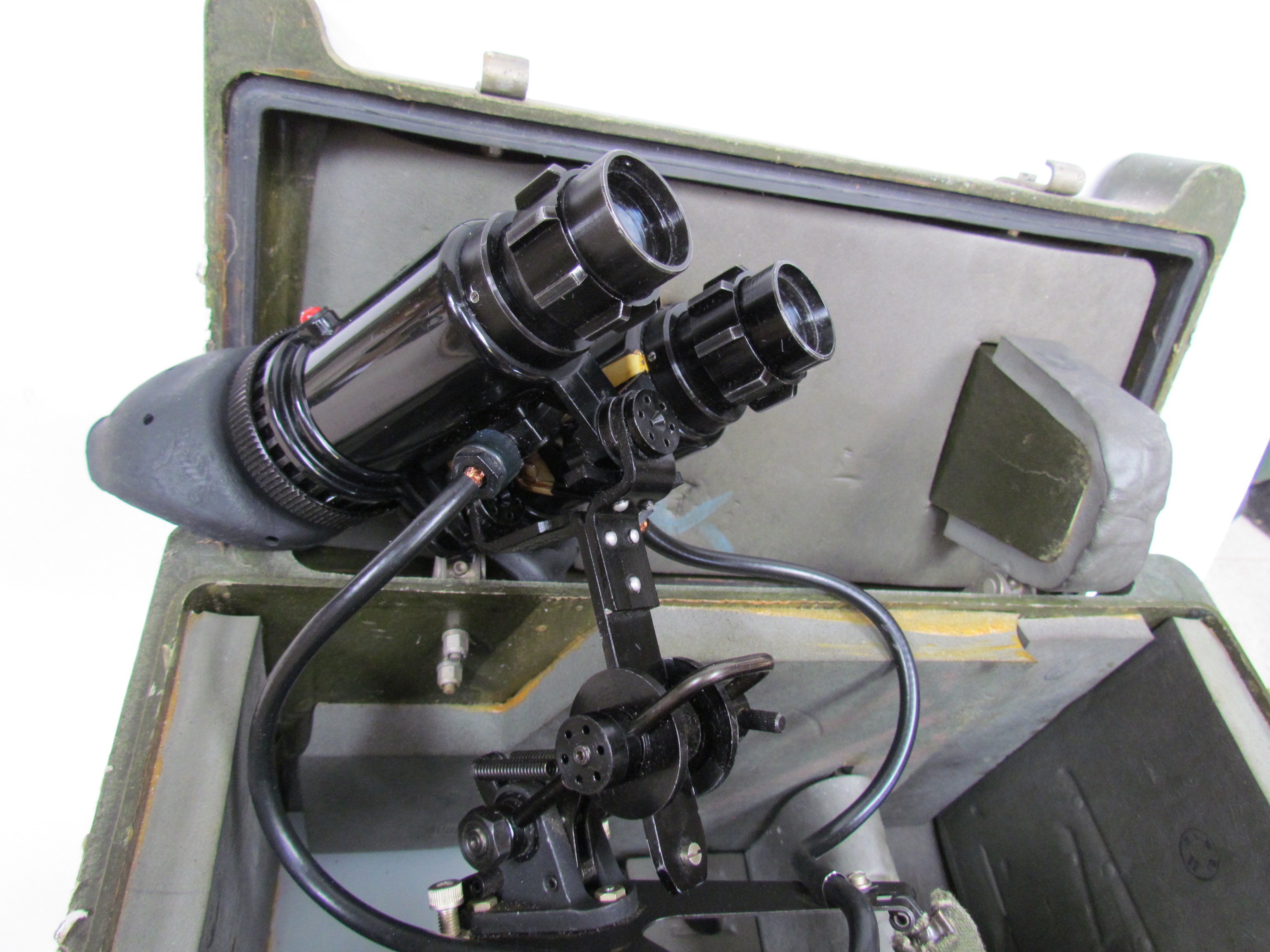 A British military pair of night vision binoculars by B&S Ltd., marked