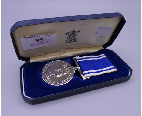 A Police Long Service and Good Conduct medal, Avon and Somerset, awarded to Chief Inspector Graham K Locke.