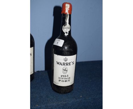 1 bt 1963 Warre Vintage Port 