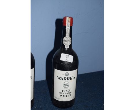 1 bt 1963 Warre Vintage Port 