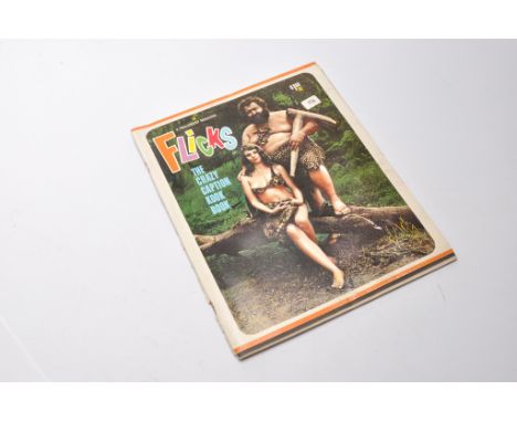 Adult vintage glamour book / magazine comprising single issue of 'Flicks', 1966. USA.