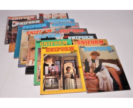 Adult vintage glamour book / magazine group comprising 14 issues of  Blushes Uniform Girls. Issues 12 through to 32.