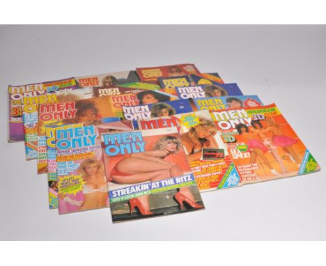 Adult vintage glamour books / magazines comprising 16 issues of 'Men Only', selection from Volumes, 44 - 48.