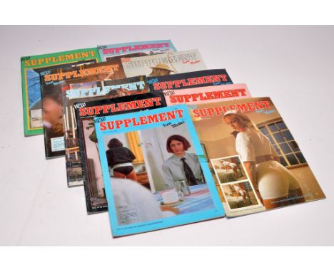 Adult vintage glamour book / magazine group comprising 10 issues of  Blushes Supplement. Issues 24 through to 35.