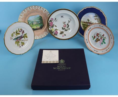 Collection of cabinet plates to include Royal Worcester