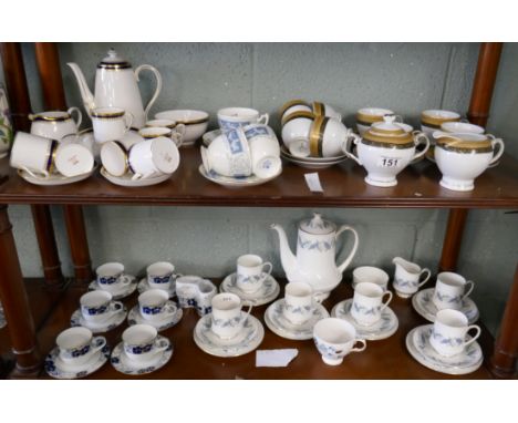 4 part tea services to include Noritake, Coalport &amp; Spode etc