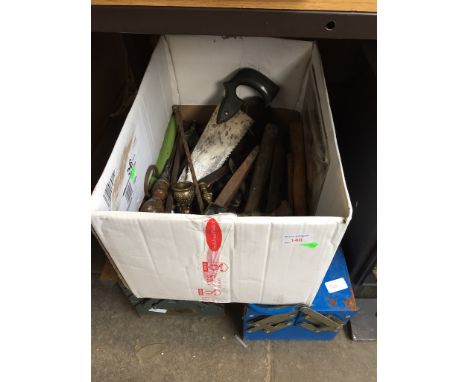 3 BOXES OF TOOLS INC 2 METAL TOOL BOXES