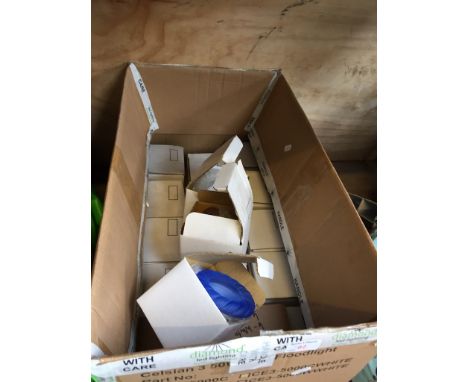 BOX OF BOXED LIGHT FITTINGS