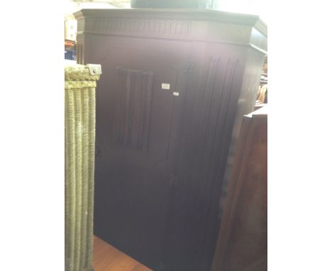 OAK LINEN FOLD PANEL HALL ROBE