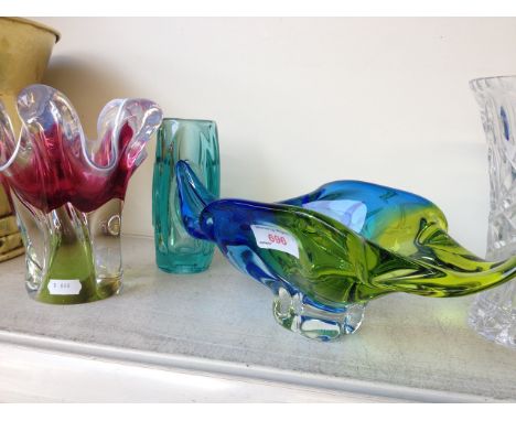 FOUR PIECES VENETIAN GLASS       K