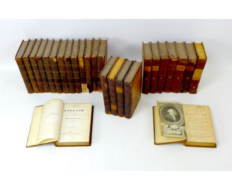 Three sets of 18th century and later volumes of letters and the History of England, comprising David Hume 'The History of Eng