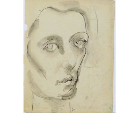 Jean Shepeard (British, 1904-1989): six charcoal drawings, including a half turned lady's face, charcoal with ink washes, sig