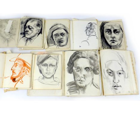 Jean Shepeard (British, 1904-1989): a collection of eight sketchbooks, with over one hundred drawings, including a possible p