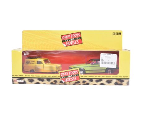 Only Fools &amp; Horses - Corgi - CC99111 Ford Capri &amp; Reliant Regal Supervan - a boxed double diecast model set featurin