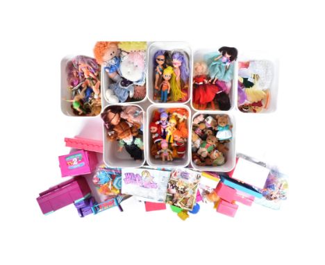A collection of assorted vintage playset action figures to include; Kenner Wish World Kids, Hornby Flower Fairies, Sylvanian 