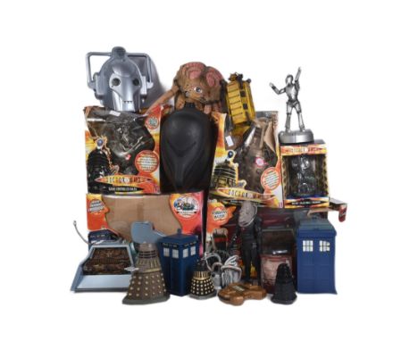 Doctor Who - Character Options - a large collection of assorted Dr Who action figures and playsets. Includes: RC K9 (boxed), 