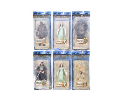 Lord of The Rings -x6 Toy Biz LOTR Lord of The Rings poseable action figures to include: Cirith Ungol Uruk-Hai with Sword-Sla