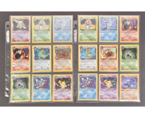 Pokemon Trading Card Game - a complete set of 83/82 WOTC Wizards of the Coast Team Rocket Set to include iconic cards such as