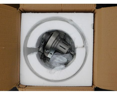 A Three Posts Amini light fitting in silvered finish, RRP £29.99.