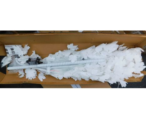 The Seasonal Aisle white LED maple leaf tree lamp, RRP £39.99.
