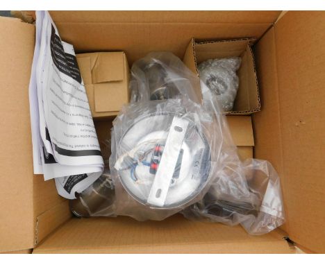 A metal finish Mack and Milo Koloil LED ceiling lamp, RRP £109.99.