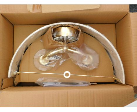 A Three Posts Basilia white two light candle wall light, RRP £54.99.