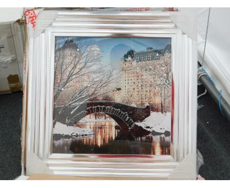 A Brayden Studio 'Central Park Winter' framed print, RRP £66.99.
